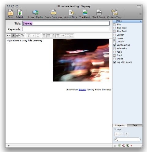 ecto 3 editor window screen shot